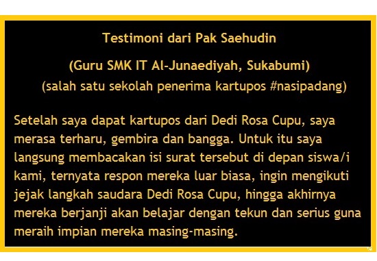 testimoni pak Saehudin